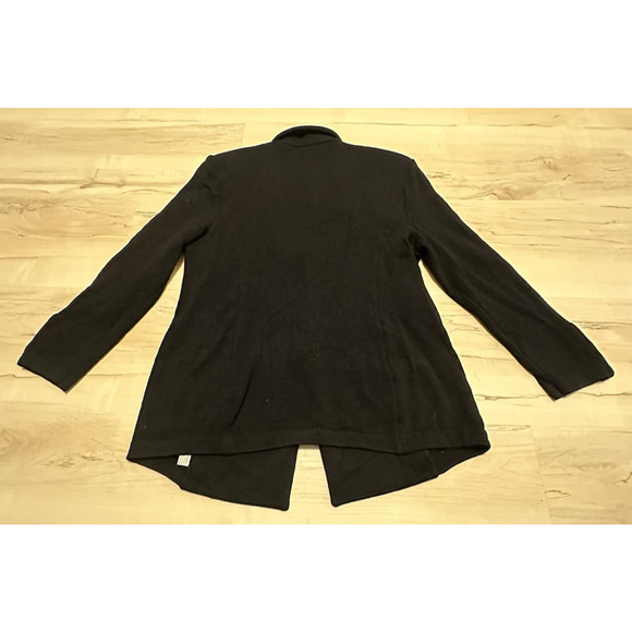 St John Collection Knit Black Button Blazer with Pockets Size 12 - Picture 2 of 9